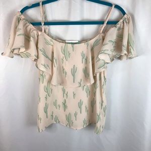NWT Karlie | Cactus Off Shoulder Blouse Size M